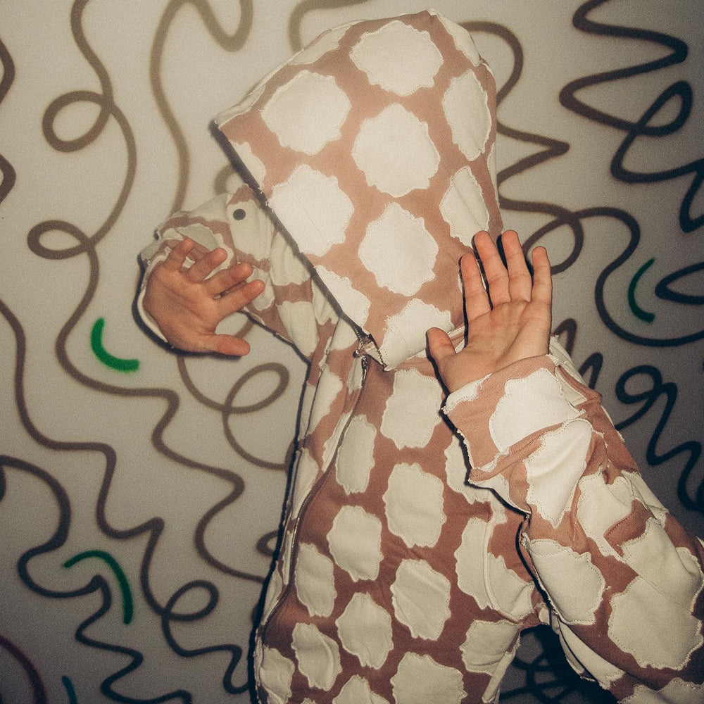 Mocha Patch Work Zip