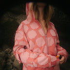 Red Shades Patch Work Zip