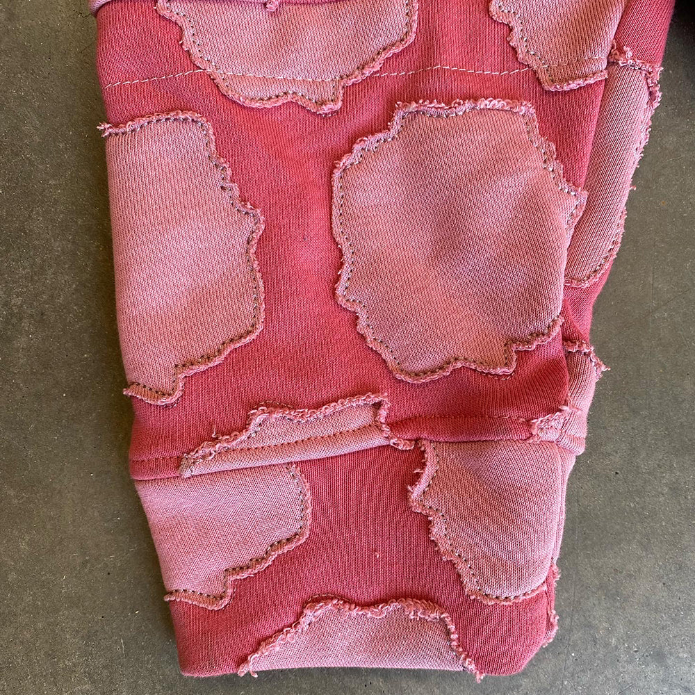 Red Shades Patch Work Zip