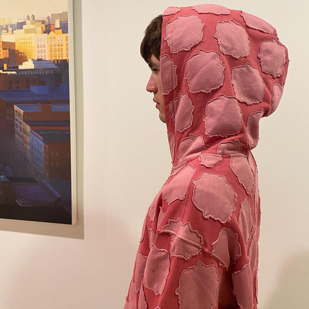 Red Shades Patch Work Zip