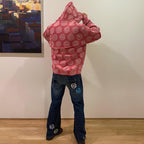 Red Shades Patch Work Zip